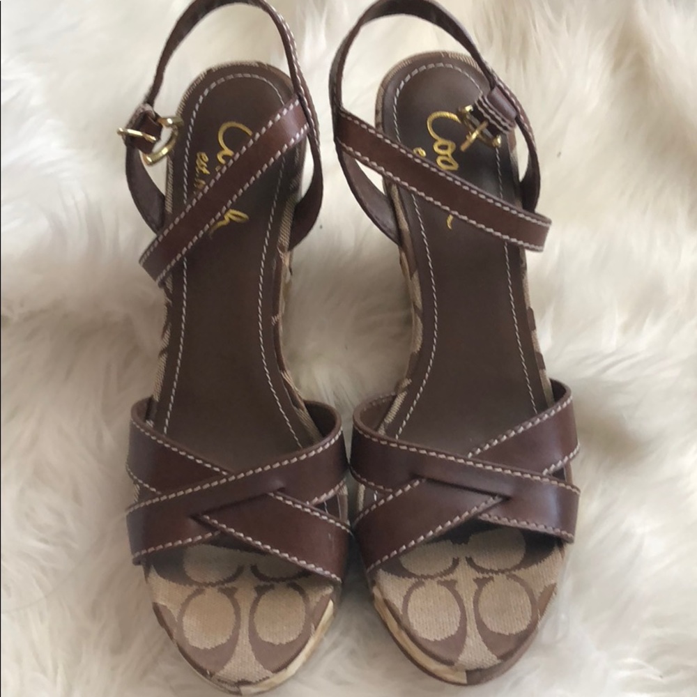 Coach wedges in size 7.5.
